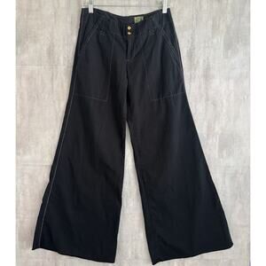Burning Torch Pants Womens Size 6 Wide Leg Low Rise Boho Artisan Y2K Festival